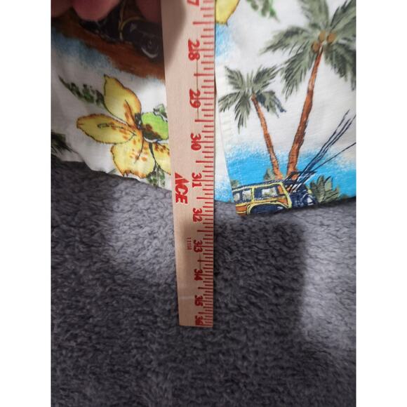 Pendleton Button Up Shirt XLarge Adult Beige Tropical Short Sleeve Hawaiian Mens - Picture 3 of 9